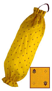 Plastic bags stocker bag (Calissons. yellow x red)